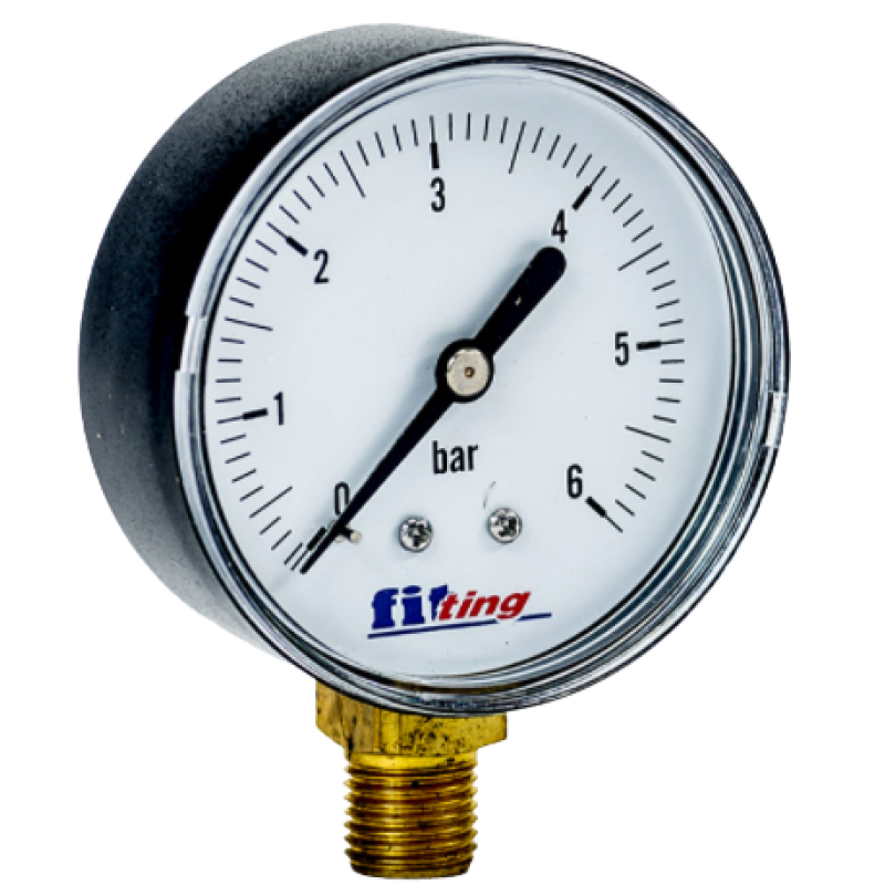 Fitting Manometr radialny 63mm, 0-6bar G1/4cala Kod MN-RF63.0-6