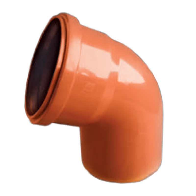 Plastimex Kolano PVC 160/30, kolor pomarańczowy Kod P/1802160