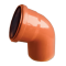 Plastimex Kolano PVC 110/67, kolor pomarańczowy Kod P/1804110