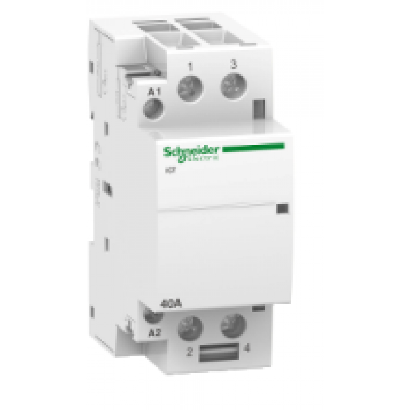 Schneider Electric Stycznik modułowy ACTI9, iCT50-40-20-230, 40A, 2NO, 50Hz, 220/240 VAC Kod A9C20842 