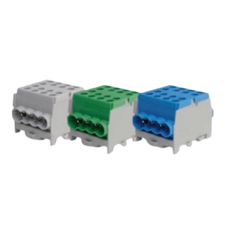 Trytyt HLAK Zacisk odgałęźny przewodu głównego 35-1/6-p, niebieski, 2x35mm2/6x25mm2 Kod HLAK-35-1/6NB