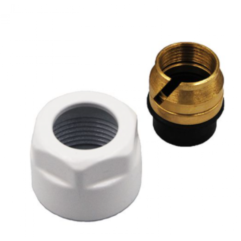 Vario Term Złączka/Adapter zaciskowy Cu 15/1 x M22/1.5 biały błyszczący Kod M766B004006