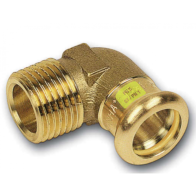 Sanha Press Gas Kolano 90 stopni ZW 15 x GZ 1/2 cala KOD 1110921512