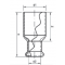 Sanha Press Gas Nypel redukcyjny ZW 22a x ZZ 18 KOD 1102432218 