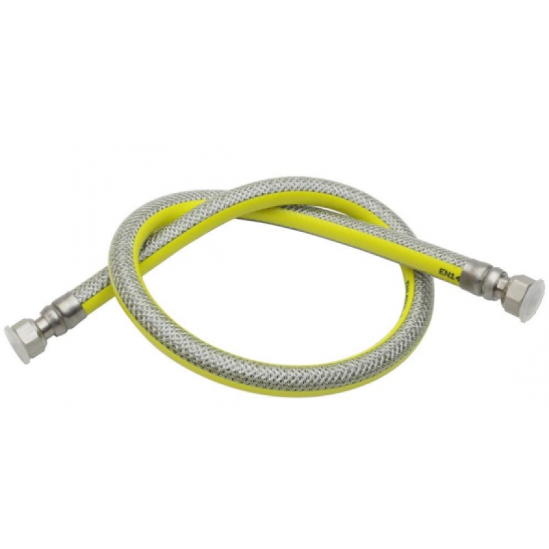 LECHAR Przewód gazowy FPG1-R, 1/2x2000mm, nakrętka ruchoma, GW/GW, EN14800 KOD FPG1-R1/2X2000