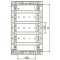 Legrand Rozdzielnica natynkowa XL3 125, 54 modułowa, IP40, 600 x 450 x 150 mm, drzwi transparentne KOD: 401658 