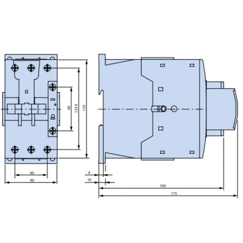 EATON Stycznik mocy DILM150 (RAC240), 3 bieguny, 3NO, 150A, 75kW KOD 239594 