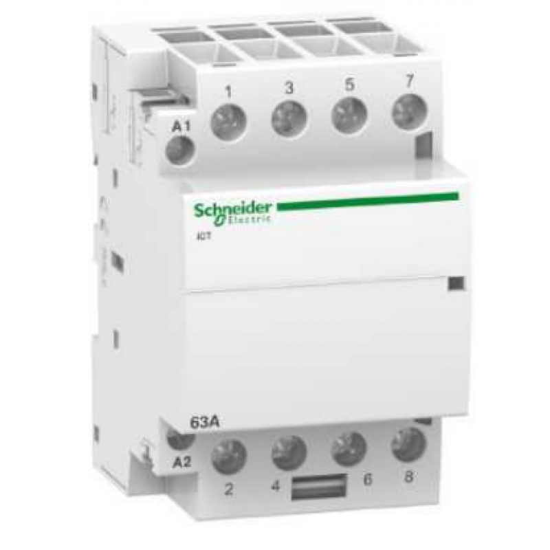 Schneider Electric Stycznik modułowy ACTI9, iCT50-63-40-230, 63A, 4NO, 50Hz, 220/240 VAC Kod A9C20864