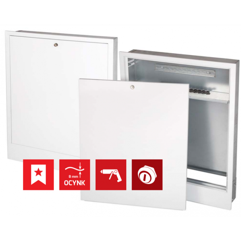 Teira ORP-4WS Szafka do rozdzielacza 10 obwodów podtynkowa z miejscem na listwę sterującą kod ORP-4WS 