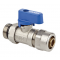 Valvex Zawór MINI PLUS z systemem doszczelnienia i złączką PEX/AL G1/2 x 16 niebieski Kod 6097380