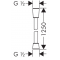 Hansgrohe Wąż prysznicowy ISIFLEXB, długość 1,25 m, G1/2, chrom KOD 28272000 