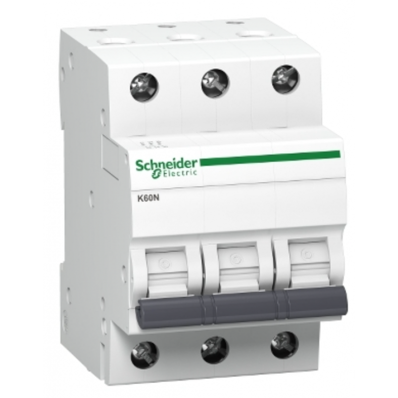 SCHNEIDER ELECTRIC Acti 9 Wyłącznik nadprądowy iC60N-B25-3 B 25A 3-biegunowy Kod A9F03325
