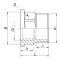 FITTING Łącznik nakrętno-wkrętny mosiężny 3/4 x 1/2 cala STRONG KOD SF61S-3/4X1/2 