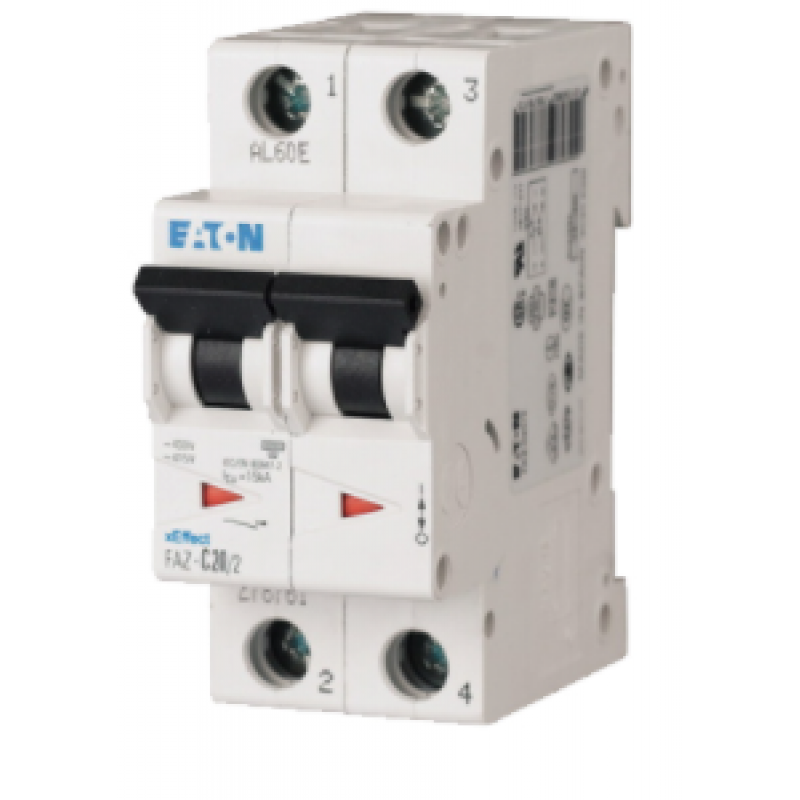 EATON FAZ-Z2/2 Wyłącznik nadprądowy 2-biegunowy, 10kA, 2A, AC Kod 278819