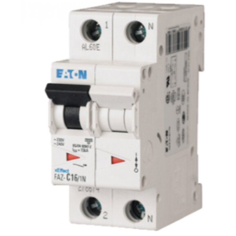 EATON FAZ-C1/1N Wyłącznik nadprądowy 1-biegunowy +N, 15kA, 1A, AC Kod 278659 