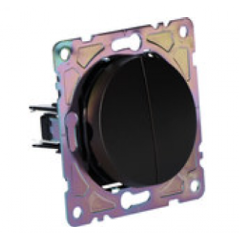 ONNLINE BETA Włącznik podwójny, kolor czarny Kod BET1008B