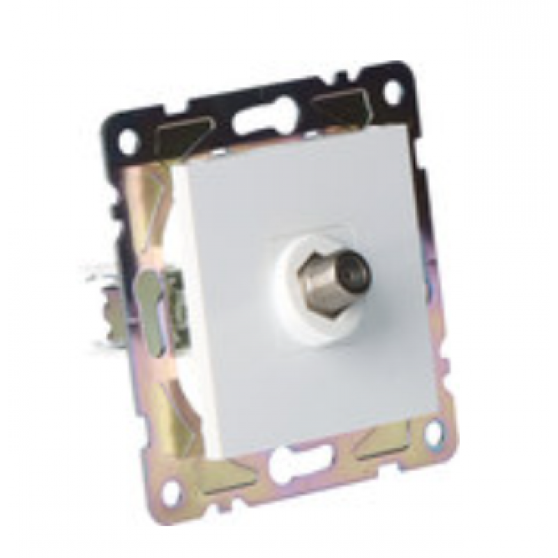 ONNLINE GAMA Gniazdo SAT, pojedyncze, białe Kod GAM1015W