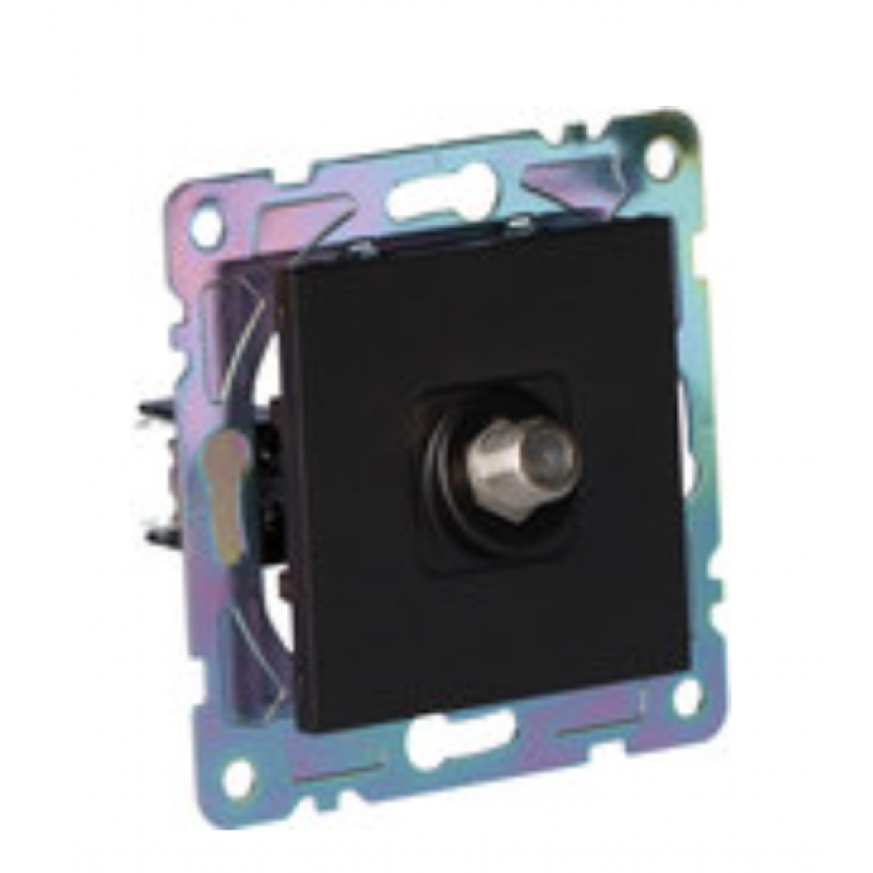 ONNLINE GAMA Gniazdo SAT, pojedyncze, czarne Kod GAM1015B