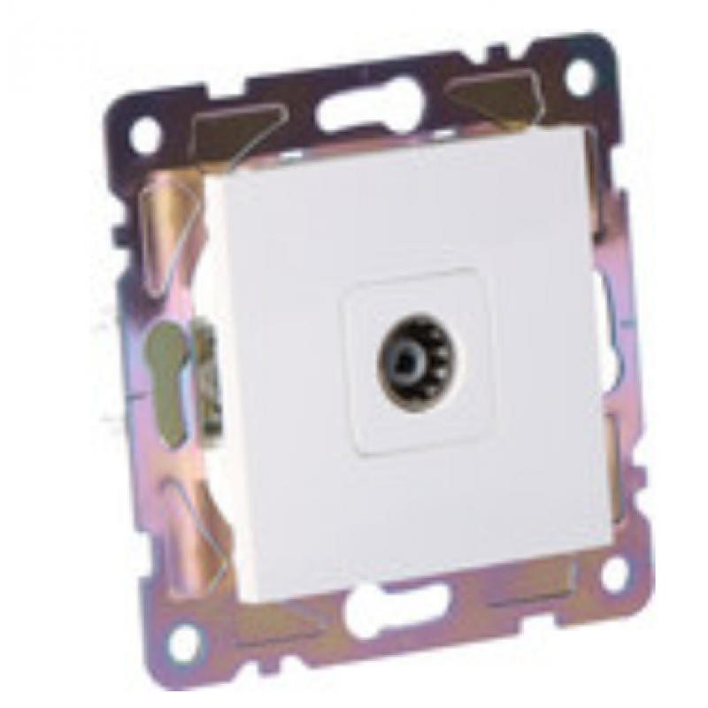 ONNLINE GAMA Gniazdo TV, pojedyncze, białe Kod GAM1014W