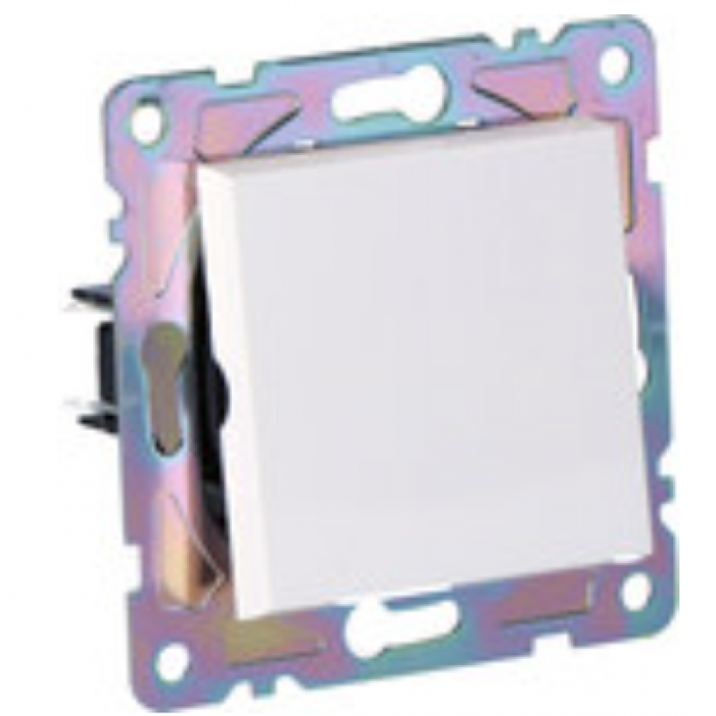 ONNLINE GAMA Włącznik schodowy, pojedynczy, kolor biały Kod GAM1007W