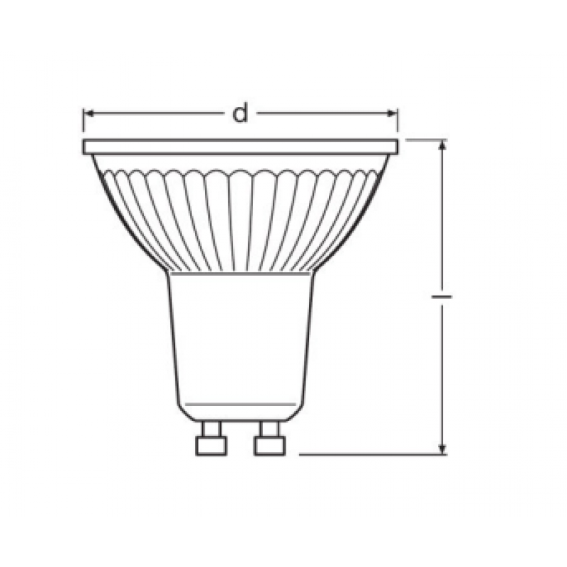 Osram Żarówka LED VALUE PAR16 6.9W=80W/830 non-dim 36° GU10 Kod 4058075096646 