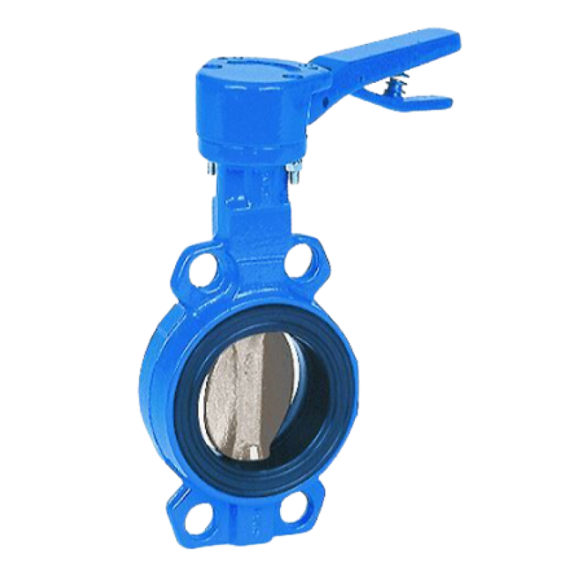 Socla Przepustnica bezkołnierzowa SYLAX z napędem ręcznym dźwigniowym DN65 Kod 149G011287