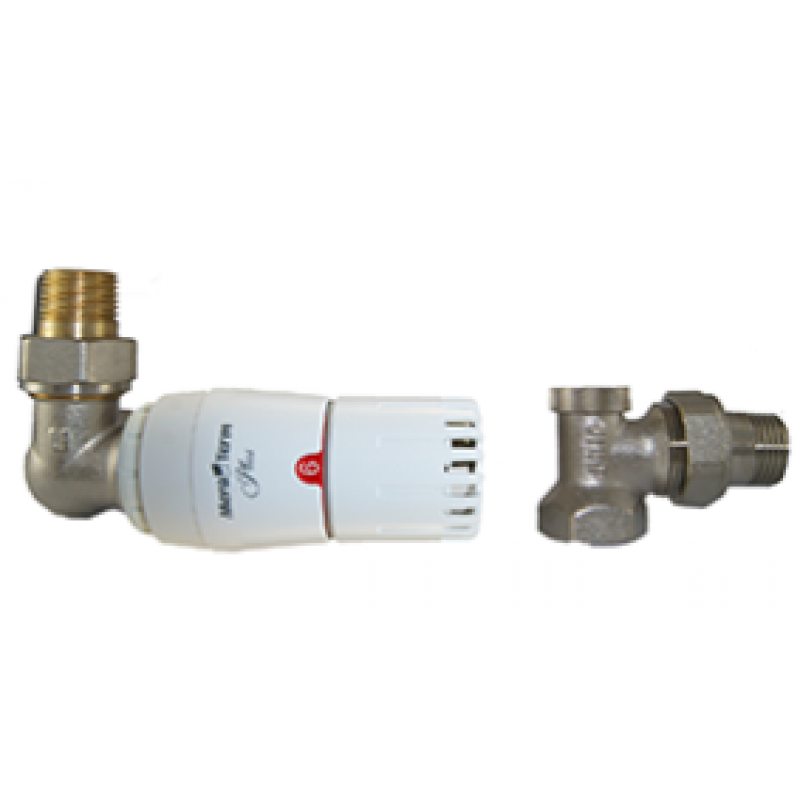 Vario Term Master Zestaw termostatyczny trójosiowy 1/2cala lewy z głowicą Plus GS.05-06C Kod MAGS0506C/L