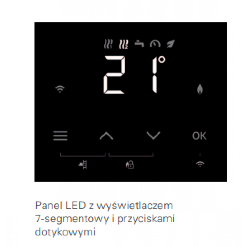 Viessmann Vitodens 111-F B1SG 19kW kocioł kondensacyjny z wymiennikiem 130L z wężownicą oraz zestawem przyłączeniowym od góry Kod Z031663