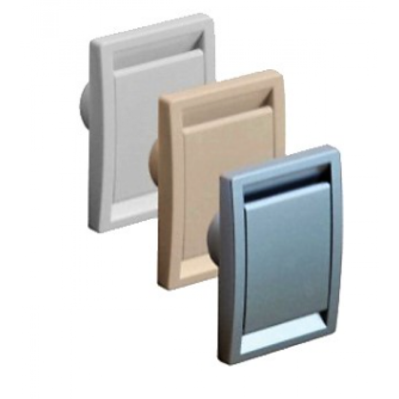 Viteco Gniazdo ssawne plastikowe prostokątne typ Vacu-Line, kolor biały Kod D8WWP129J 