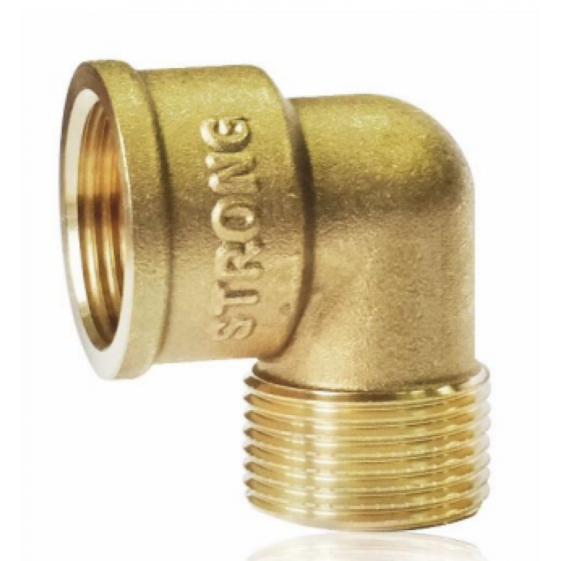 FITTING Kolanko/ łącznik mosiądz 1/2 cala Strong KOD SF58S-1/2