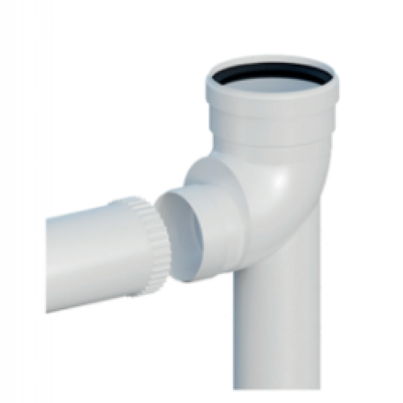 Ricom SING Kolano 87stopni redukcyjne skręcane z na podstawie, z przedłużeniem  L=500mm, fi 60/80 Kod 1006080PBS2