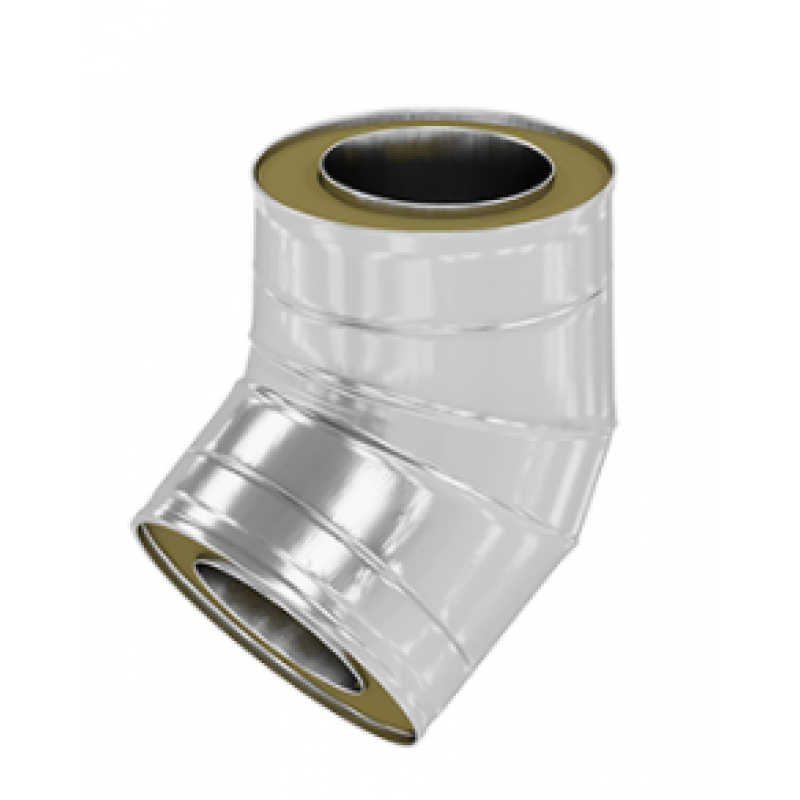 Ricom DW316L Kolano stalowe izolowane 45 stopni, średnica 150 mm KOD 030115040DW