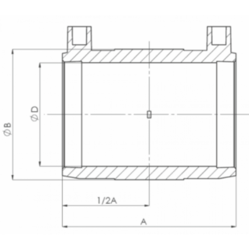 MPJ Mufa elektrooporowa równoprzelotowa fi 90 Kod EZP90 