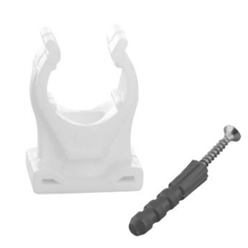 Aquer Uchwyt pojedynczy do rur fi 28 otwarty z kołkiem Kod 9701F28-01