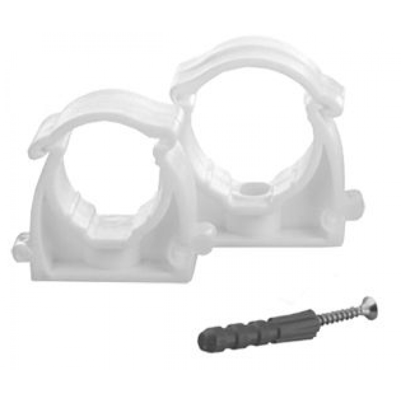 Aquer Uchwyt pojedynczy do rur fi 20 zamykany z kołkiem Kod 9740F20-04