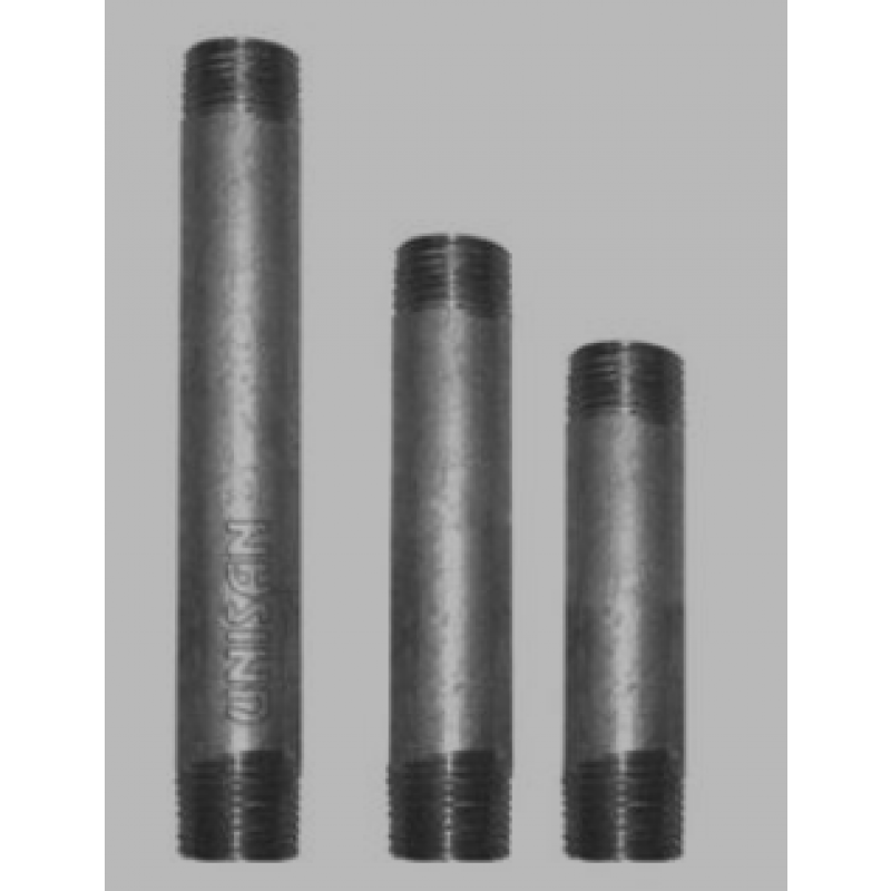  Króciec gwintowany czarny 1/2" l=450mm Kod KGC12450	