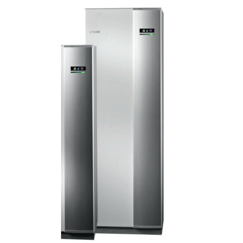 NIBE F1245-10 PC Gruntowa pompa ciepła 10 kW z zintegrowanym wężownicowym zasobnikiem c.w.u.ze stali nierdzewnej o pojemności 180 l, solanka-woda Kod 065565