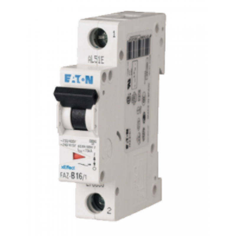EATON FAZ-C1,6/1 Wyłącznik nadprądowy 1-biegunowy, 15kA, 1,6A, AC Kod 278548 