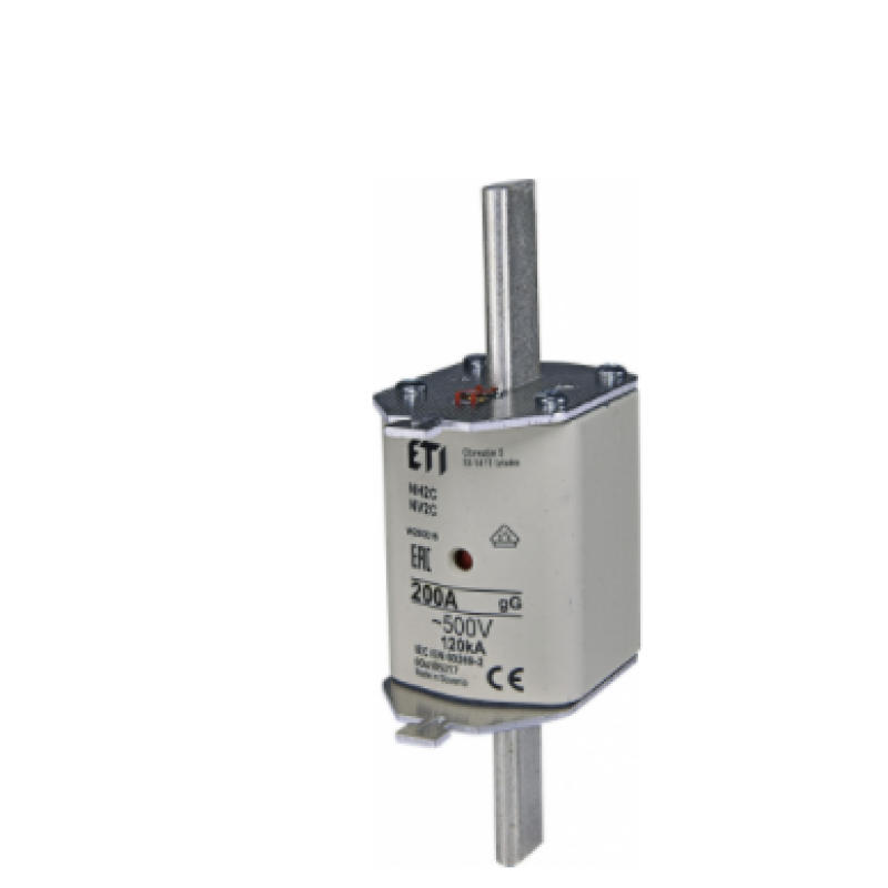 ETI Wkładka topikowa przemysłowa zwłoczna NH2C gG 200A/500V KOMBI Kod 004185217