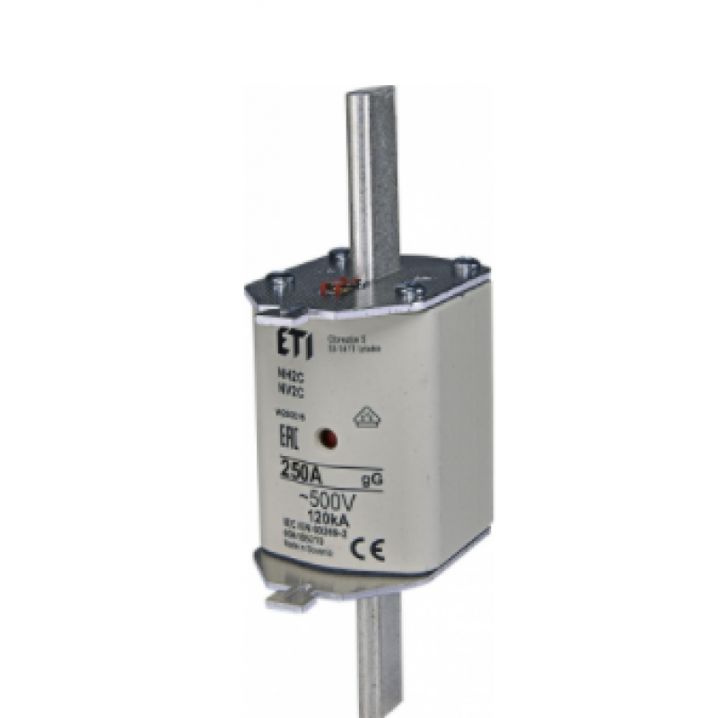 ETI Wkładka topikowa przemysłowa zwłoczna NH2C gG 250A/500V KOMBI Kod 004185219 