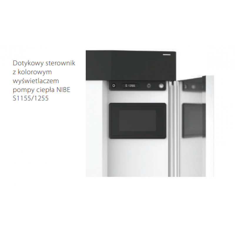 NIBE S1155-6 EM Pompa ciepła, gruntowa z wbudowanym licznikiem energii cieplnej, o mocy grzewczej 1,5-6kW, typu solanka/woda Kod 065447 