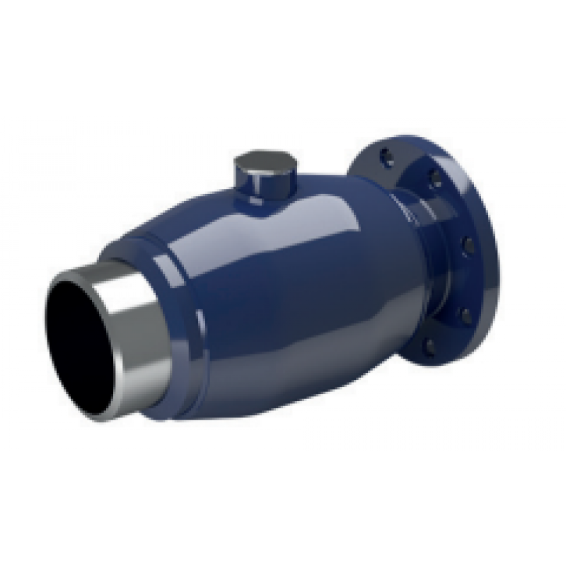 Naval Zawór kulowy DN200 PN25, do wcinki na gorąco, spaw / kołnierz, przelot zredukowany Kod 281496