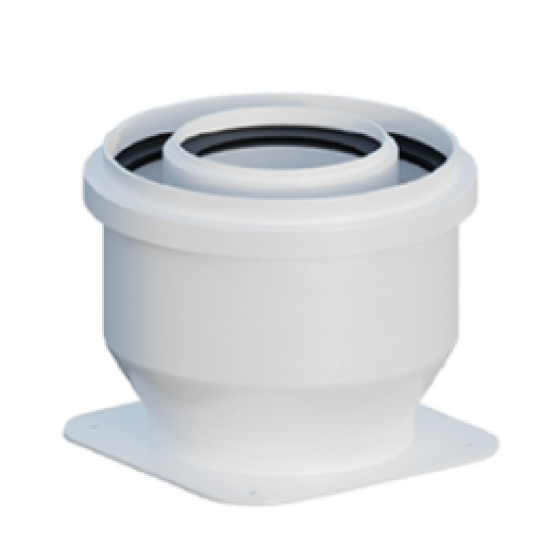 Ricom CONNECT Adapter prosty redukowany Immergas, średnica 60/100, 80/125 KOD 3.012096CES