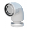 Ricom CONNECT Adapter kolanowy Ariston, Vaillant, Beretta, Saunier Duval, Chaffoteaux, średnica 60/100 + opaska DN100 KOD 3.012089