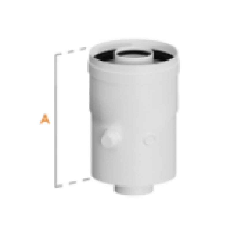 Ricom CONNECT Adapter prosty Ferroli, Fondital, Warmhaus, Unical, średnica 60/100 KOD 3.012090CES 