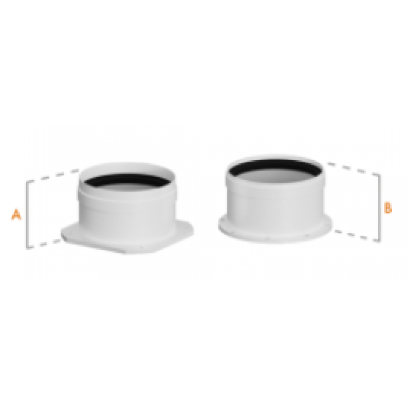 Ricom CONNECT Adapter prosty rozdzielny Immergas, średnica 80/80 KOD 3.012087CES 