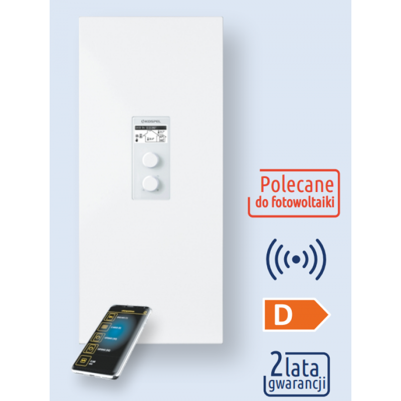 Kospel EKCO.M3-4/6/8 Kocioł ze sterowaniem pogodowym bez naczynia przeponowego Kod EKCO.M3-4/6/8 