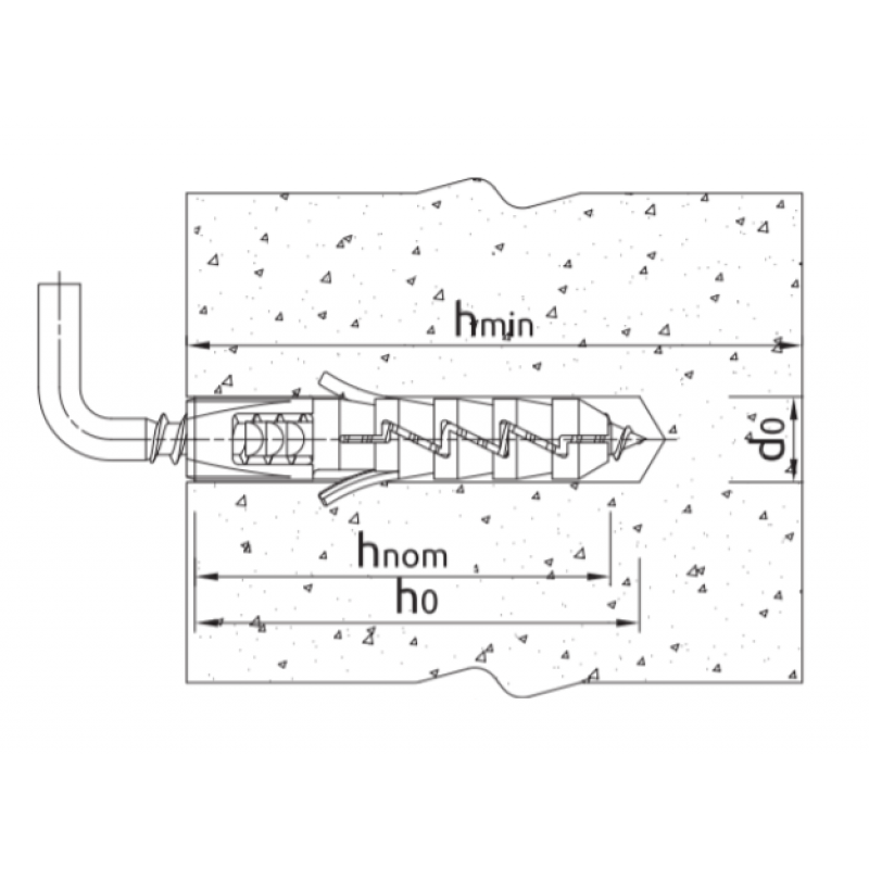KOELNER Fix Kołek rozporowy z hakiem prostym, FI 10mm, opak. 100szt KOD: FIX-10K 
