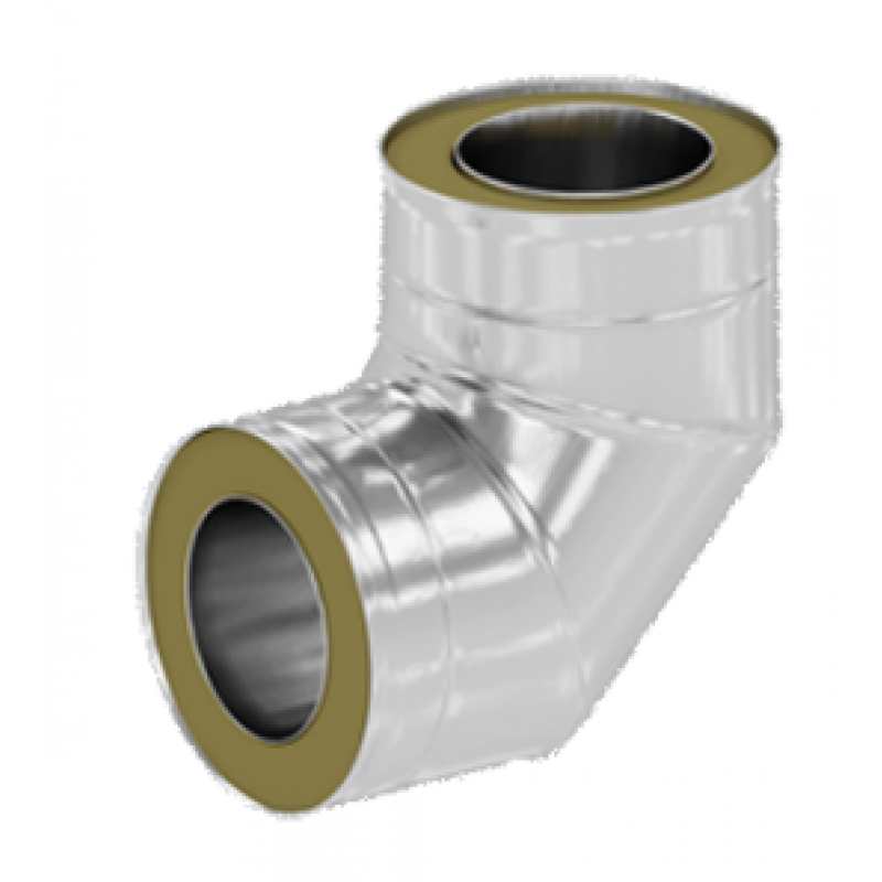 Ricom DW316L Kolano stalowe izolowane 87 stopni, średnica 180 mm KOD 030118043DW