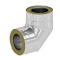 Ricom DW316L Kolano stalowe izolowane 87 stopni, średnica 180 mm KOD 030118043DW